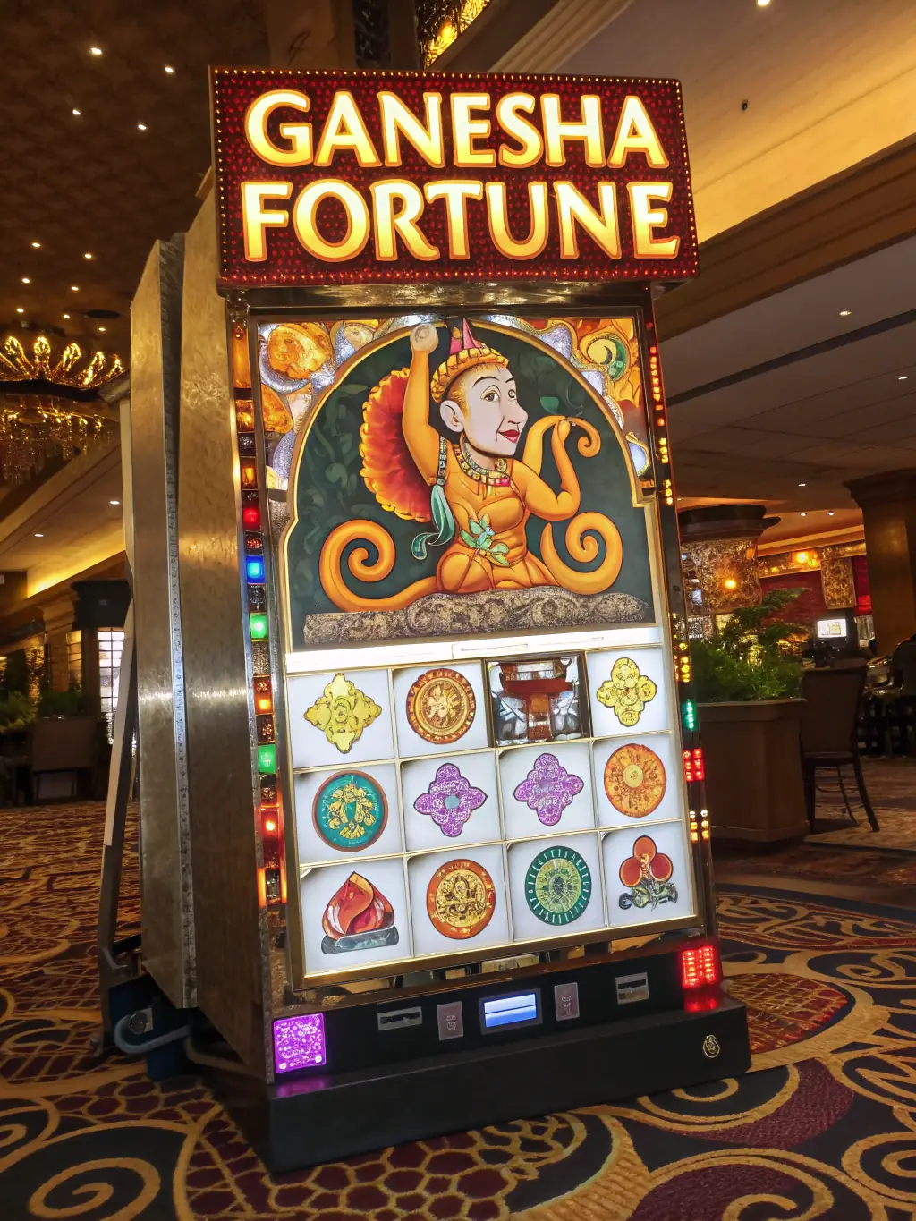 An eye-catching image of the 'Ganesha Fortune' PG slot game, emphasizing its divine theme and potential for free spins and bonus rounds.